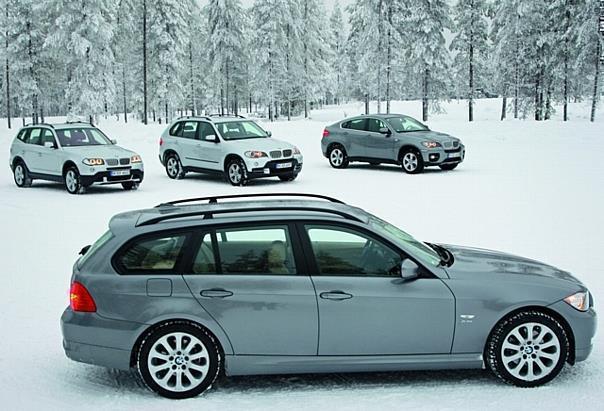 BMW 3er xDrive Touring, BMW X3, BMW X5 und BMW X6.